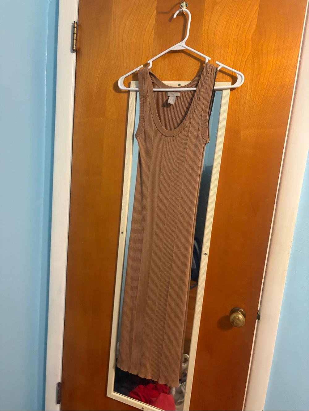 H&M Ribbed Sleeveless Maxi Dress size S